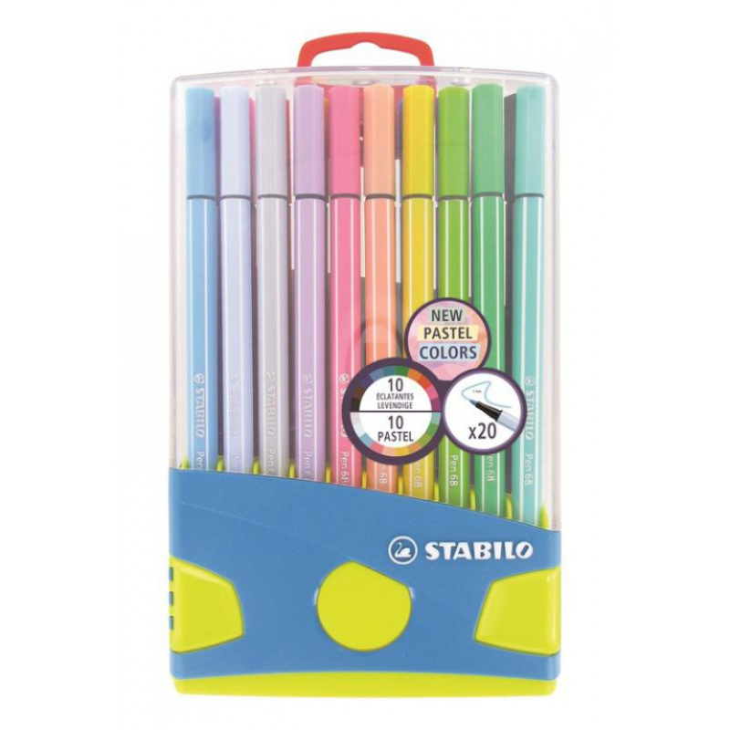 STABILO PEN 68 PASTELPARADE 20ST
