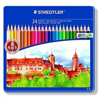 STAEDTLER KLEURPOTLODEN 24ST