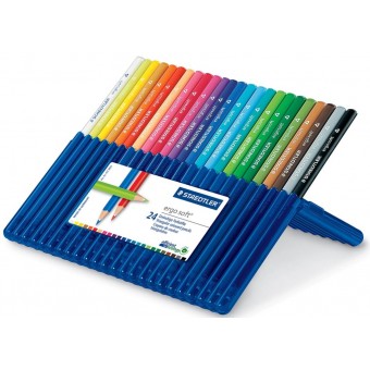 STAEDTLER ERGO SOFT KLEURPOTLODEN 24ST