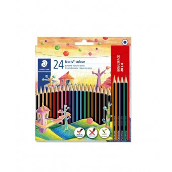 STAEDTLER NORIS COLOUR KLEURPOTLODEN 24ST