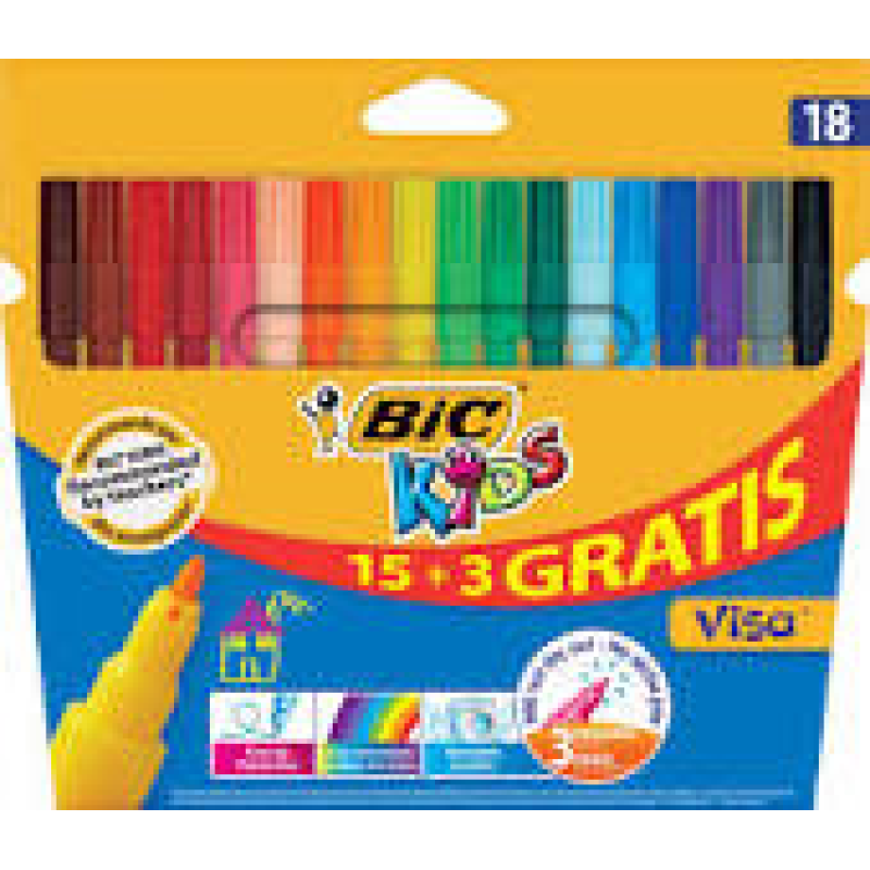 BIC KIDS VISA 15+3