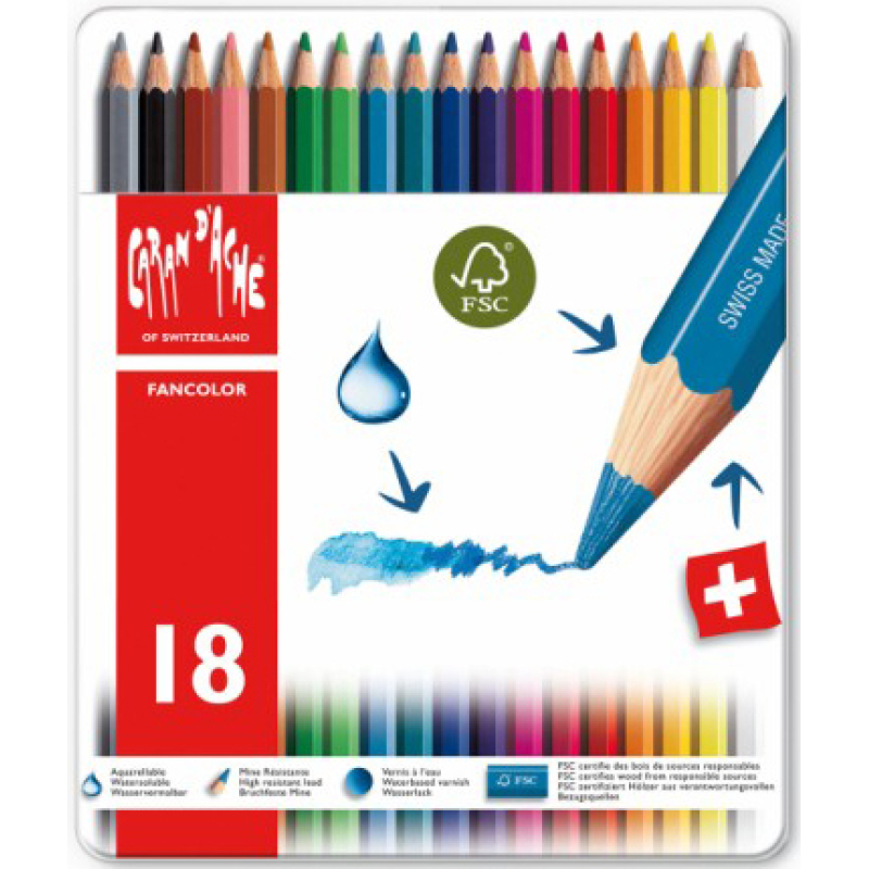 CARAN D'ACHE FANCOLOR 18ST