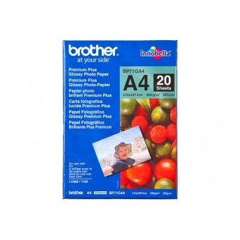 BROTHER FOTOPAPIER A4 260GR 20 VEL (BP71GA4)