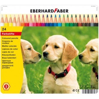 EBERHARD FABER KLEURPOTLODEN 24 ST