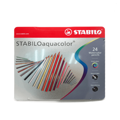 STABILO AQUACOLOR KLEURPOTLODEN 24 ST