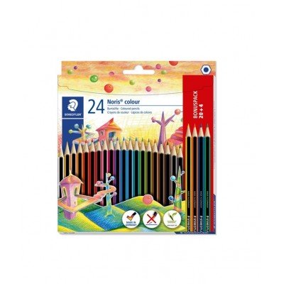 STAEDTLER NORIS COLOUR KLEURPOTLODEN 24ST