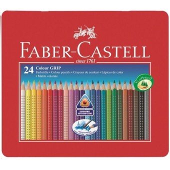 FABER CASTELL GRIP KLEURPOTLODEN 24 ST